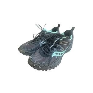 Saucony Excursion TR Trail womens size 7 black/ tiel AUTH S15301-2